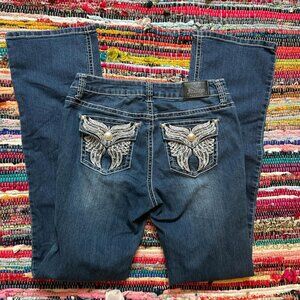 Women's Blue and Navy Jeans